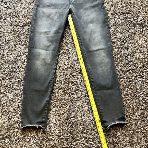 Good American Jeans 6 / 28 Good Legs Crop Gray High Rise Frayed Hems Skinny - Picture 5 of 13